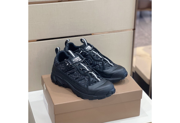 Bur*berry Check Cotton Arthur Sneakers