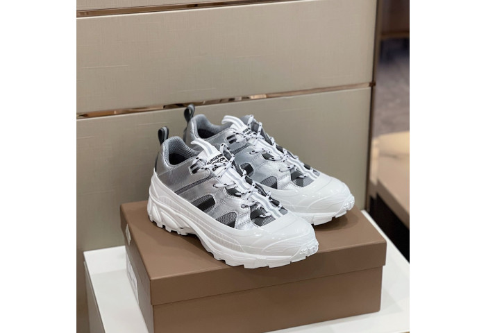 Bur*berry Check Cotton Arthur Sneakers