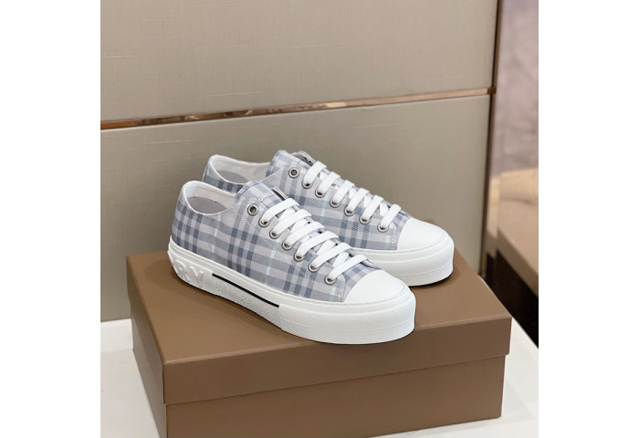 Bur*berry Vintage Check Cotton Sneakers