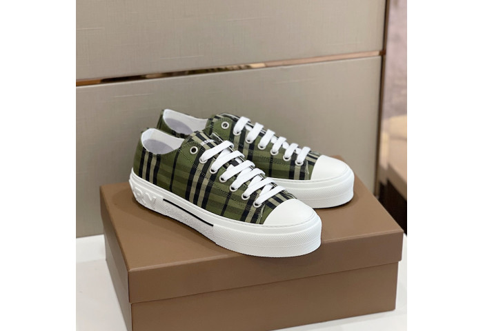 Bur*berry Vintage Check Cotton Sneakers