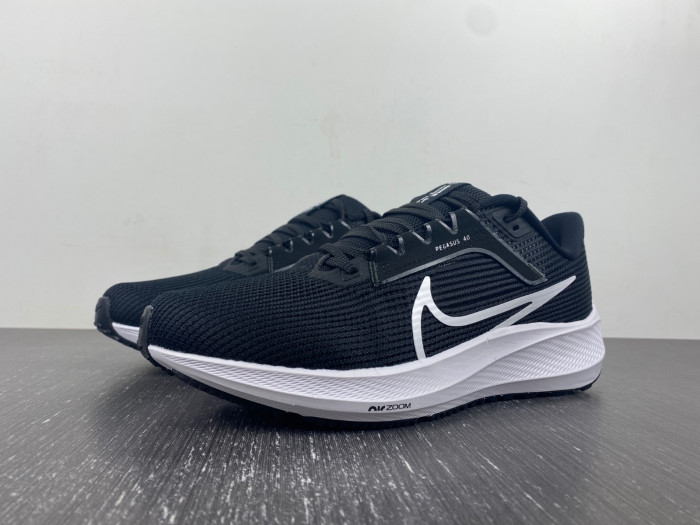 nike air zoom pegasus 40 wide ''black white'' dv7480-001