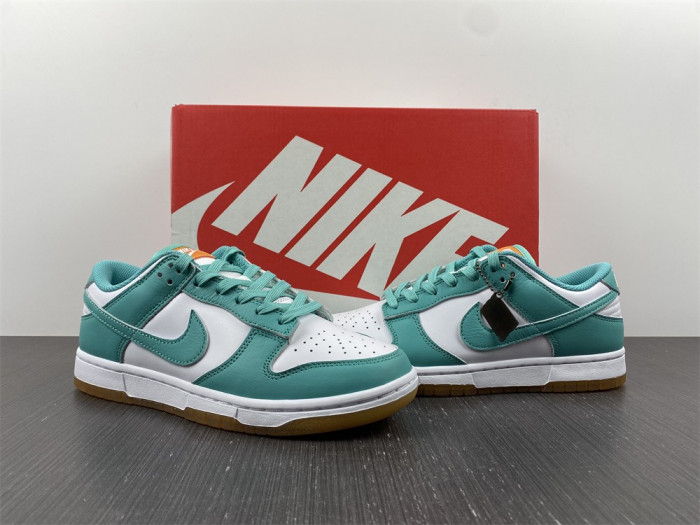 nike dunk low white turquoise - dv2190-100