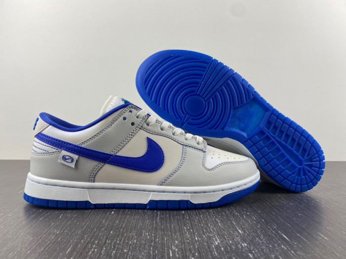 nike dunk low worldwide white royal blue fb1841-110