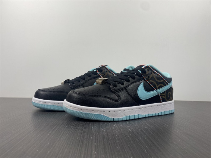 nike dunk low barber shop black dh7614-001