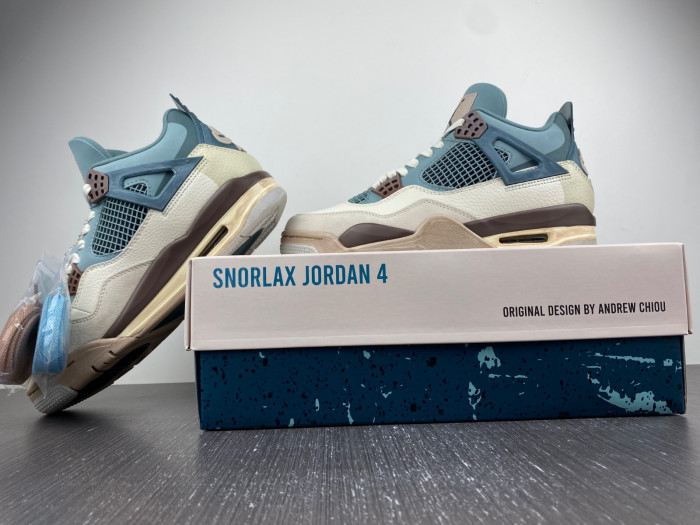 pokémon x air jordan 4 “snorlax custom”