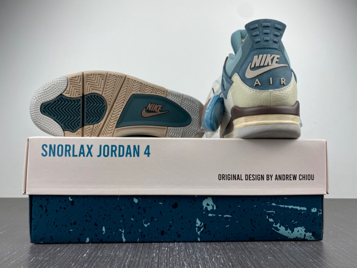 pokémon x air jordan 4 “snorlax custom”