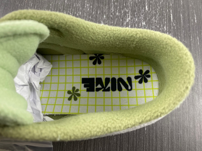 nike dunk low fleece green dq7579-300