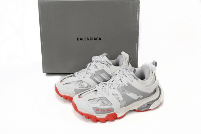 belanciaga Tess S.White Grey Red 542436 W3DB2 7663