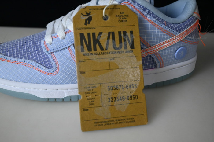 union x nike dunk low “passport pack argon” dj9649-400