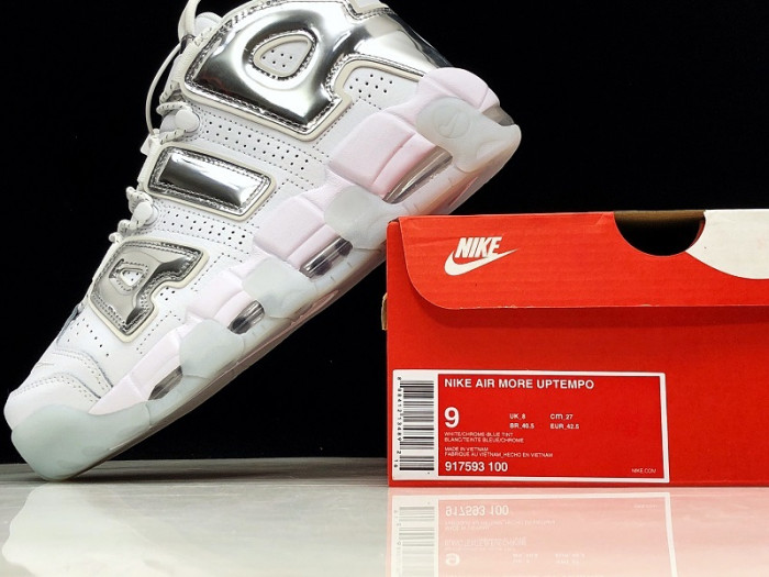 nike air more uptempo white Ch*0me blue tint 917593-100