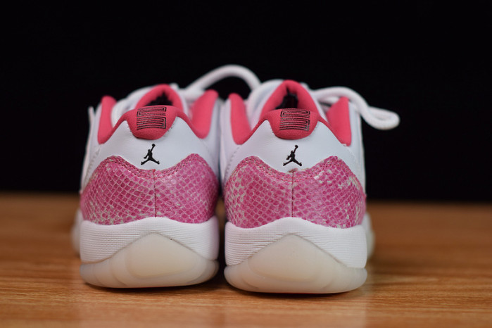 air jordan 11 low white pink snakeskin ah7860-106