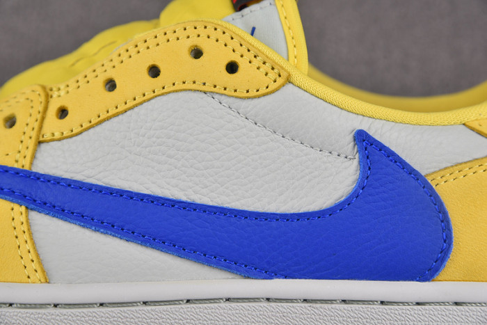 travis scott x air jordan 1 low og “canary” dz4137-700