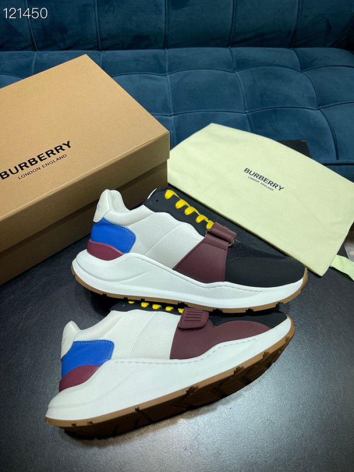 Bur*berry Vintage Check, Leather and Mesh Sneakers