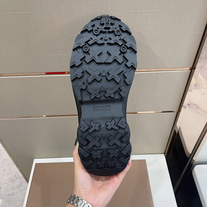 Bur*berry Check Cotton Arthur Sneakers