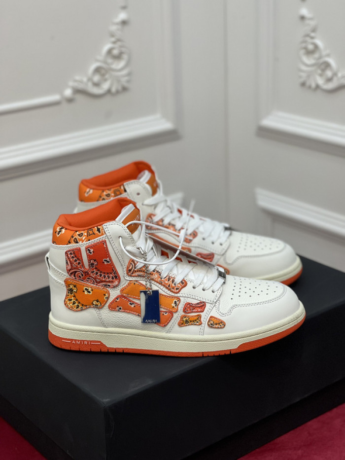 amiri* skel leather sneakers