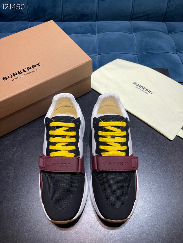 Bur*berry Vintage Check, Leather and Mesh Sneakers