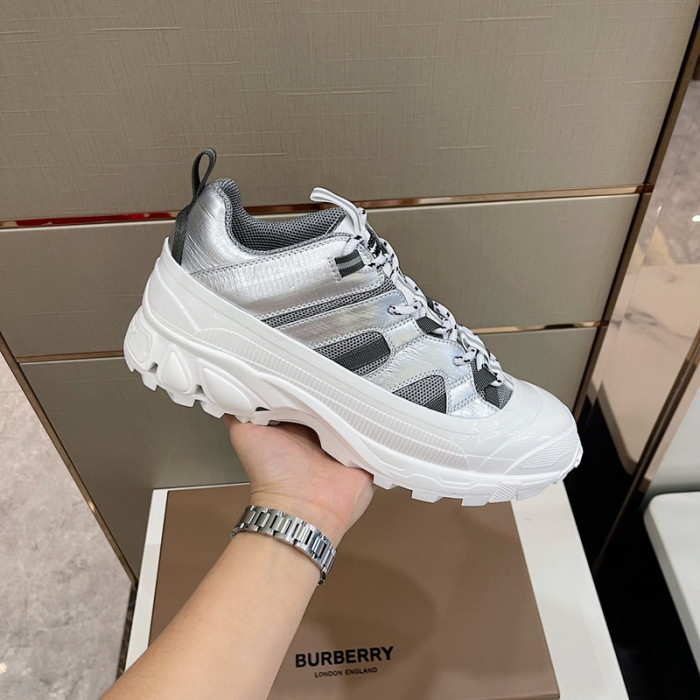 Bur*berry Check Cotton Arthur Sneakers