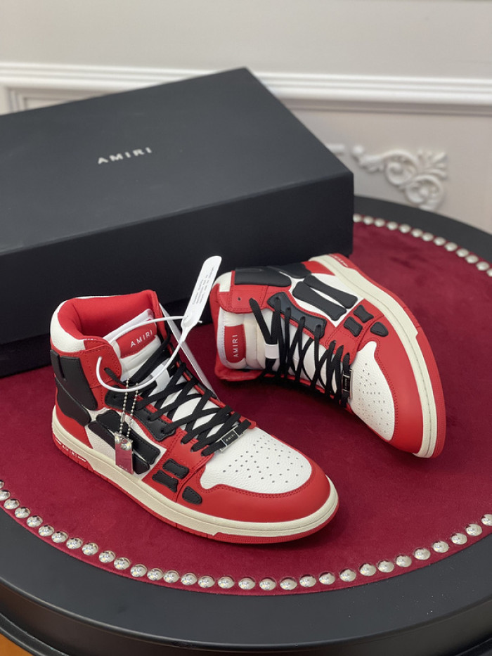 amiri* skel leather sneakers