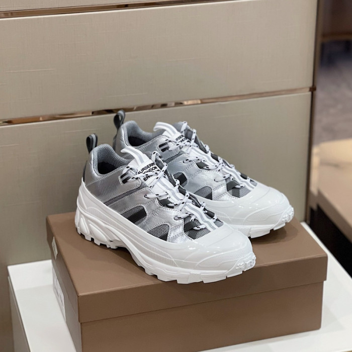 Bur*berry Check Cotton Arthur Sneakers