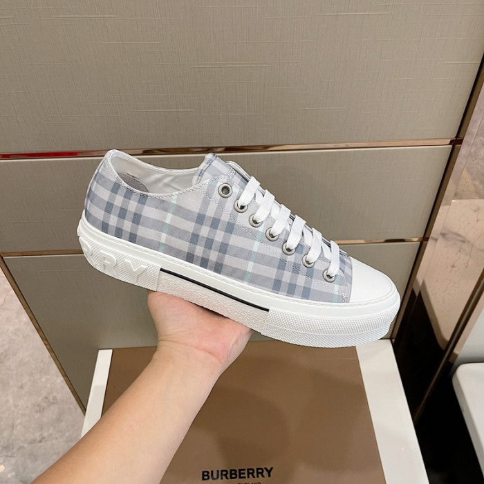 B**rry vintage check cotton sneakers