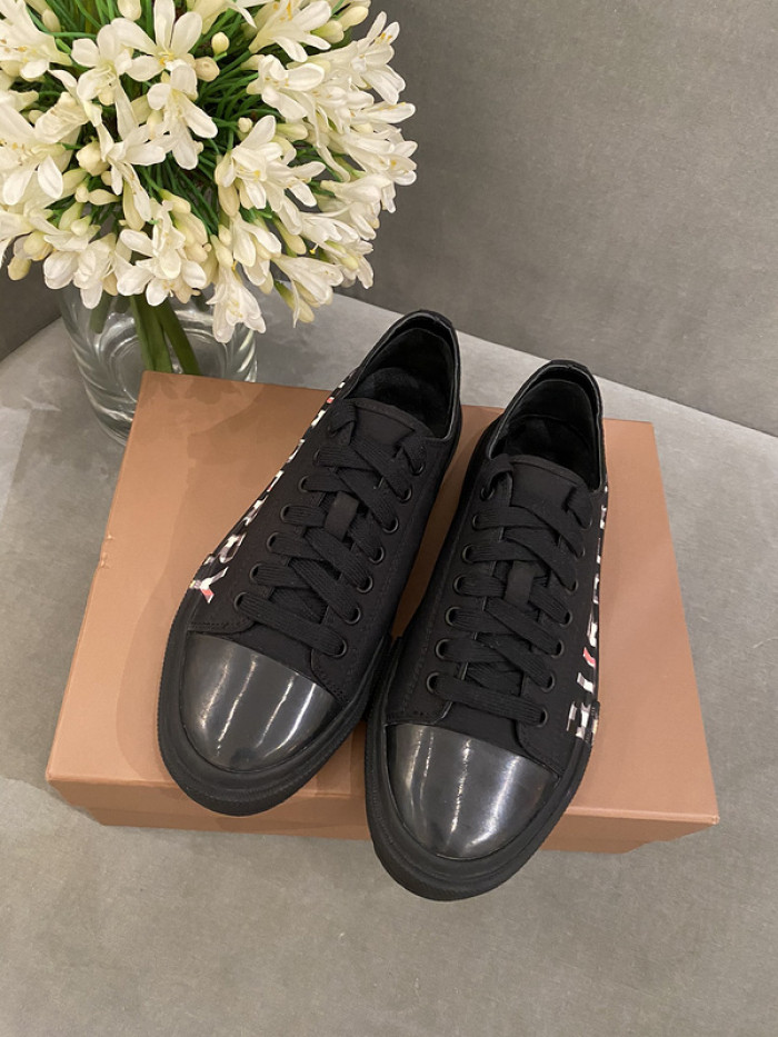 B**rry vintage check cotton sneakers