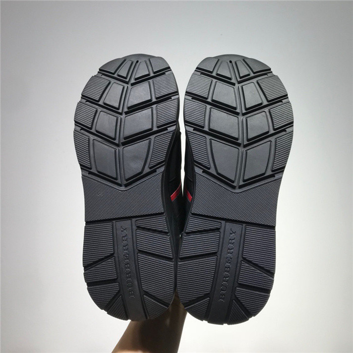 Bur*berry Vintage Check, Leather and Mesh Sneakers