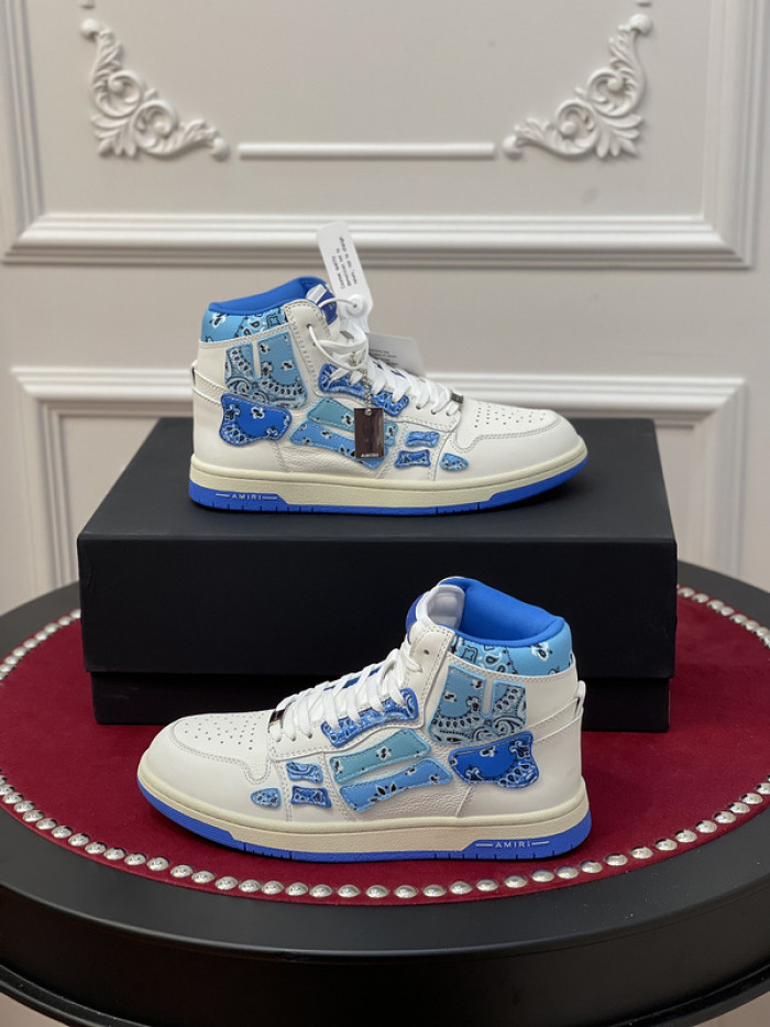 amiri* skel leather sneakers