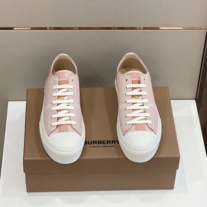 B**rry vintage check cotton sneakers