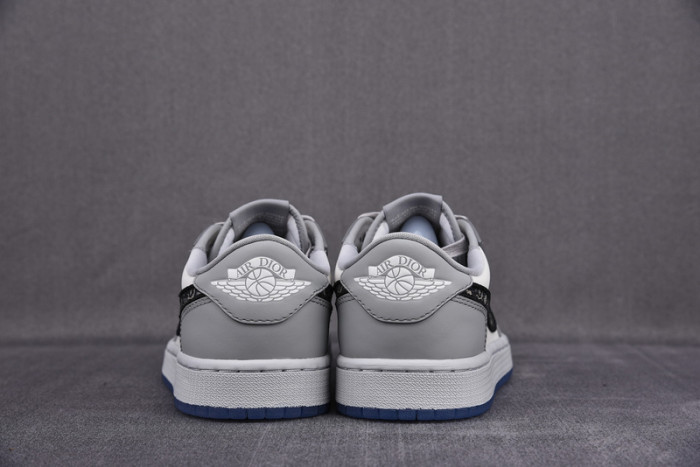 d1or x air jordan 1 low aj1 grey white black 553668 998
