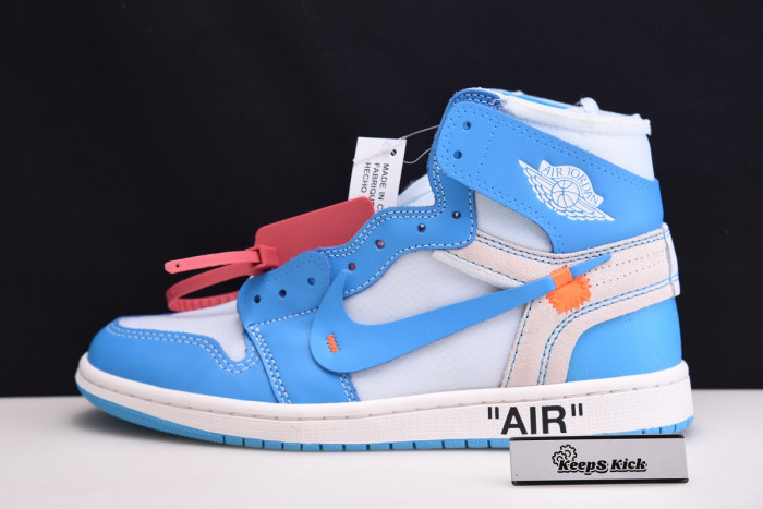 off white x air jordan 1 retro high og ''unc'' aq0818-148