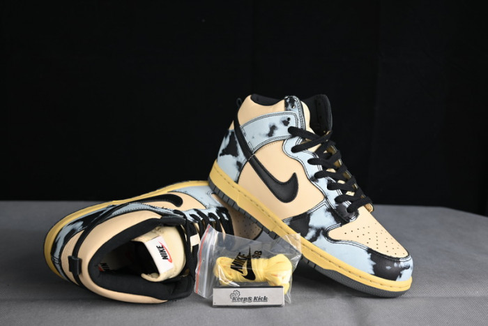nike dunk high 1985 black acid wash dd9404-700