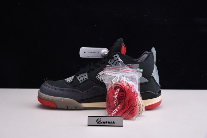 off white x air jordan 4 “bred” cv9388 001
